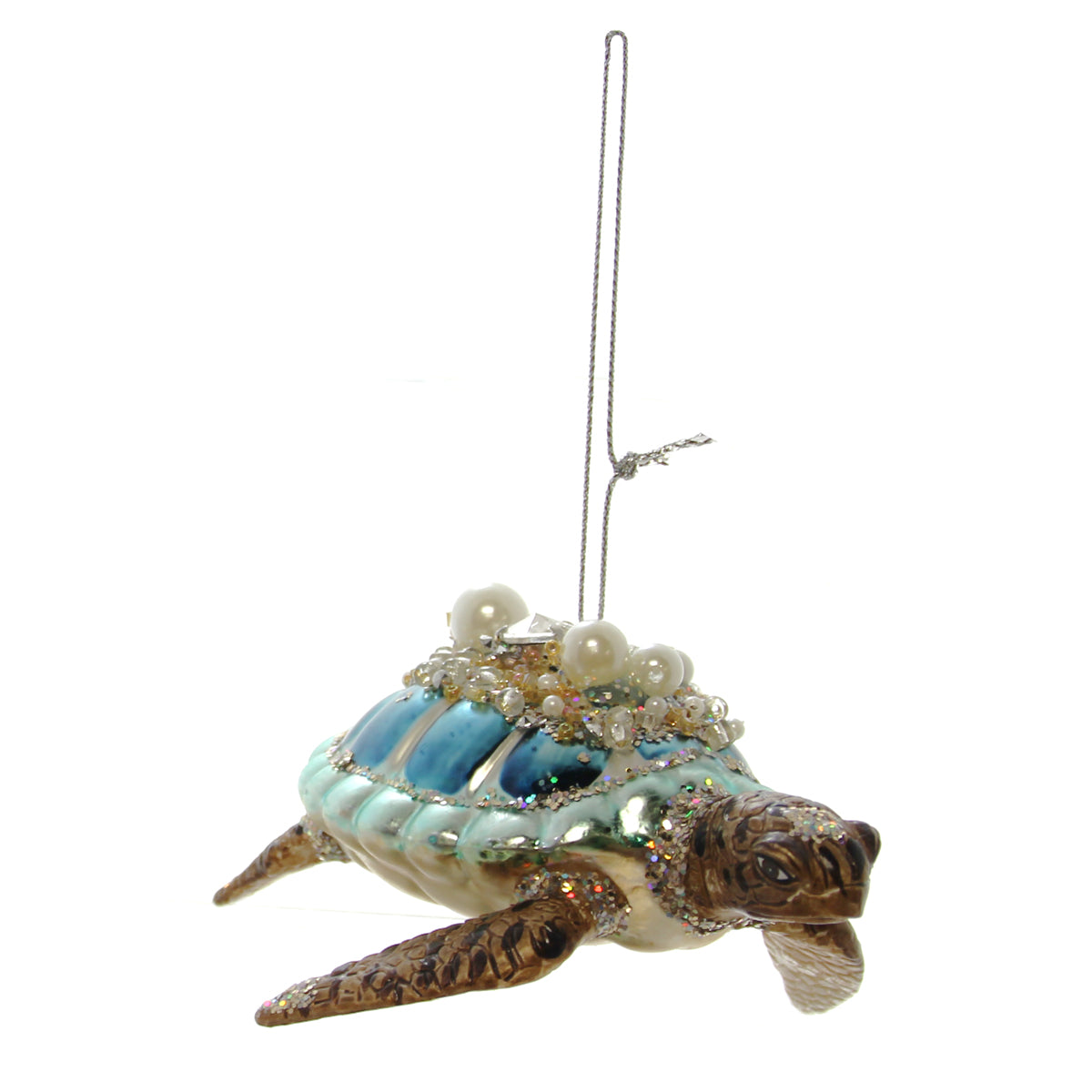 Sea Turtle or Stingray Glass Ornament