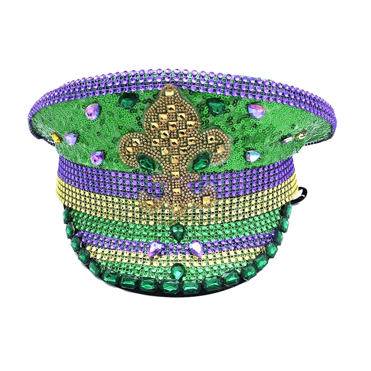 Police Hat Jeweled w/ FDL