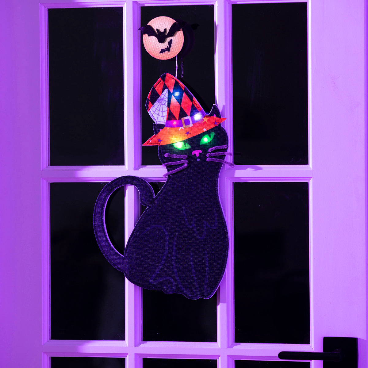 Witchy Cat LED Window Décor