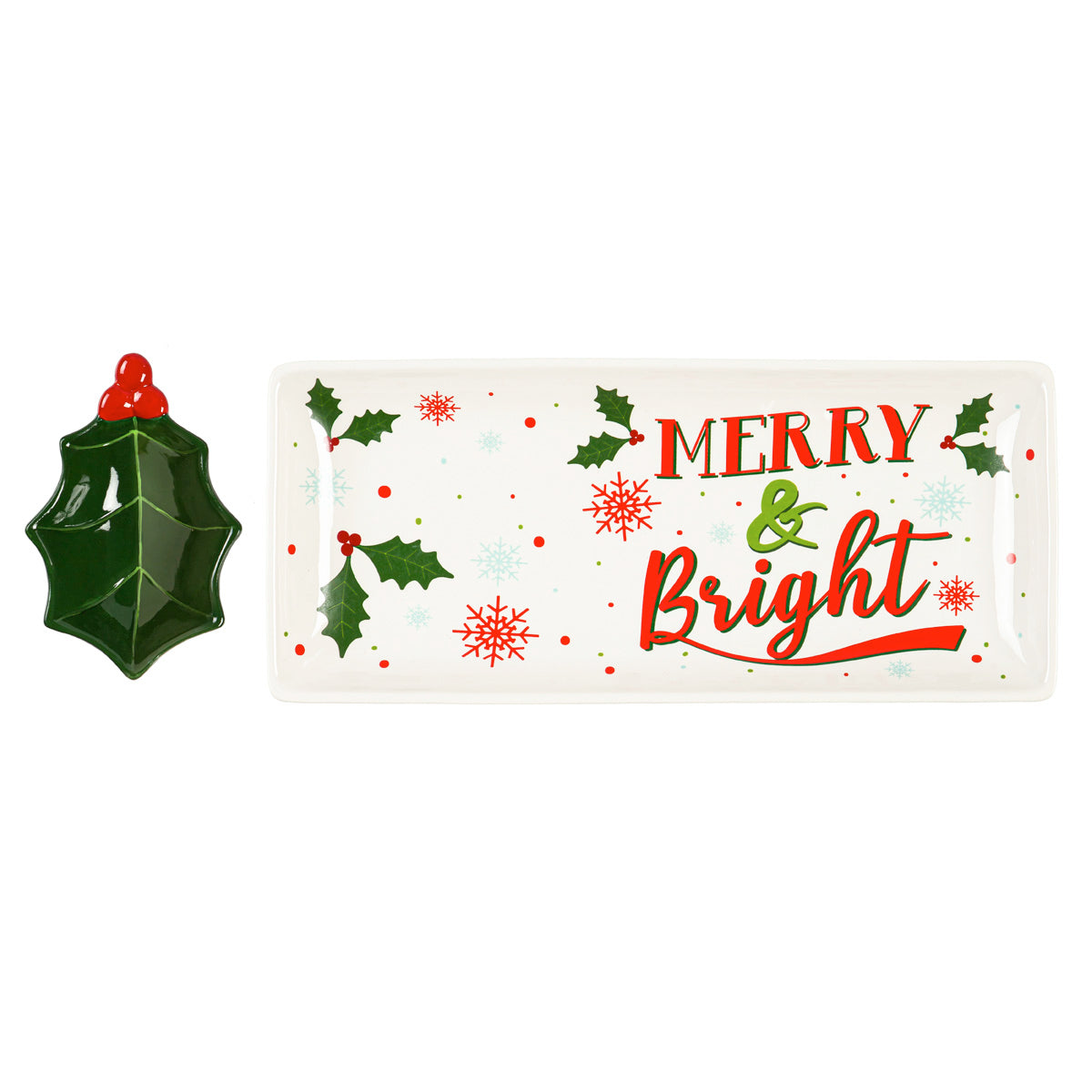 Christmas Traditions Chip & Dip Tray Set