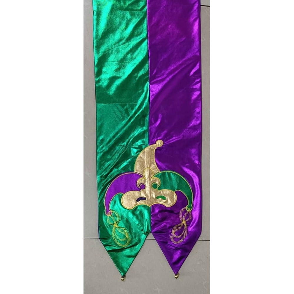 Tricolor Mardi Gras Table Runner
