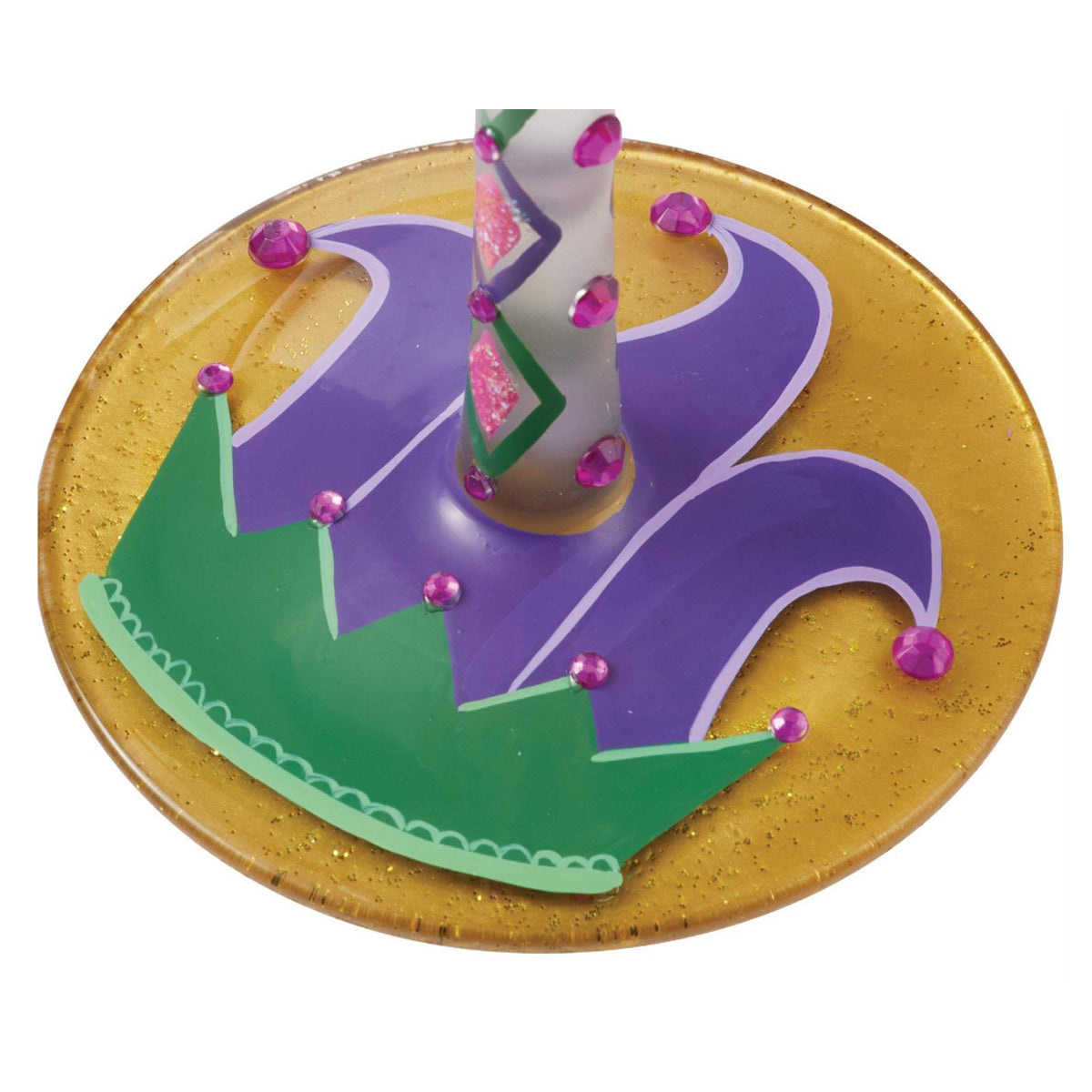 Mardi Gras Wine Glass Lolita
