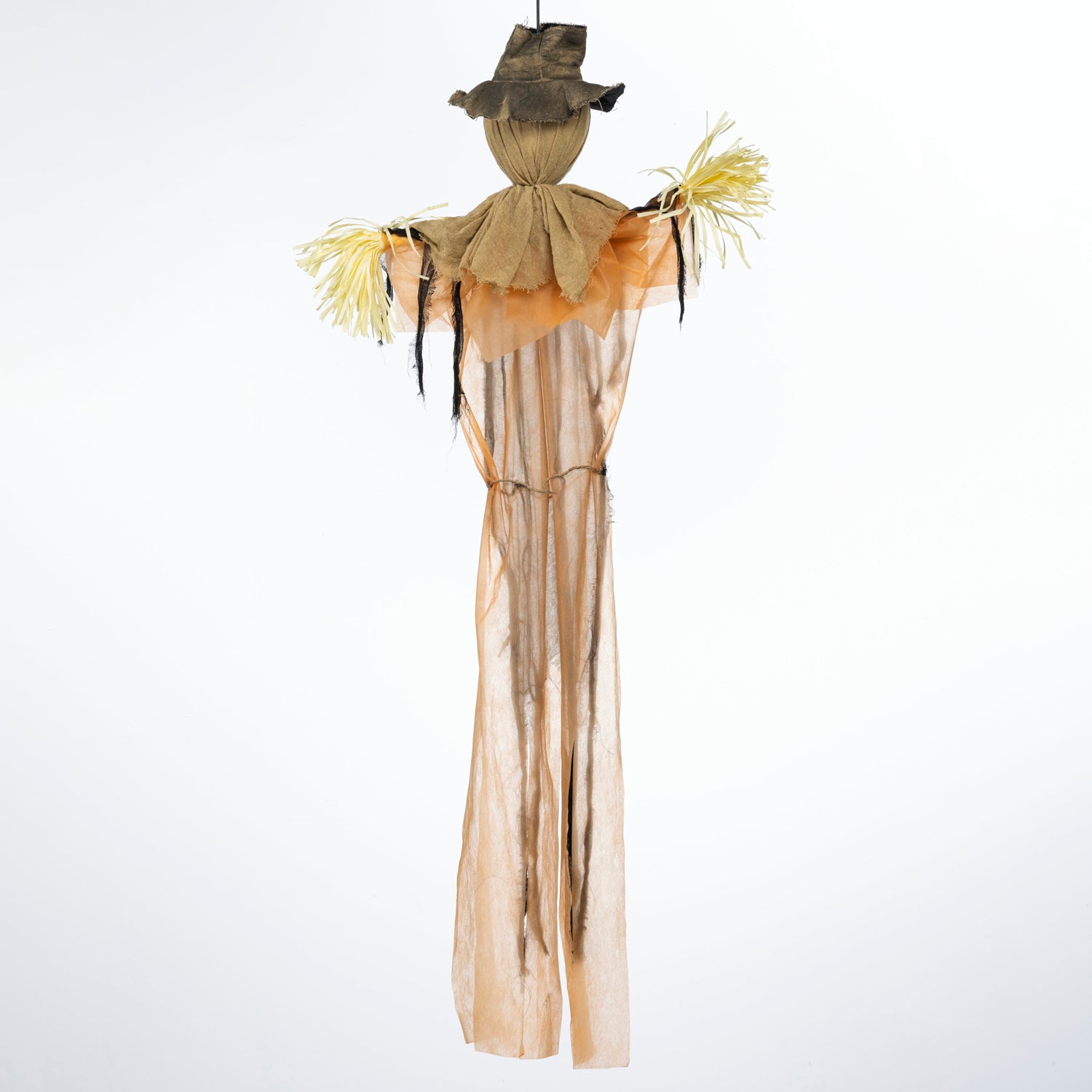 Spooky Scarecrow With Cold White Lights