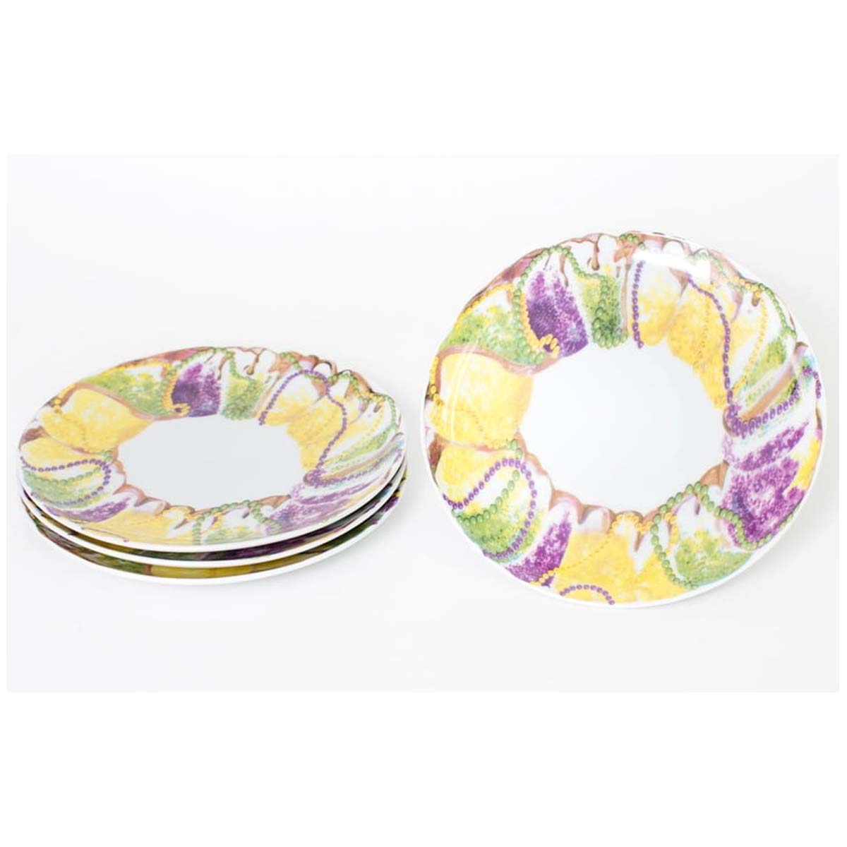 King Cake Dessert Plates 8"