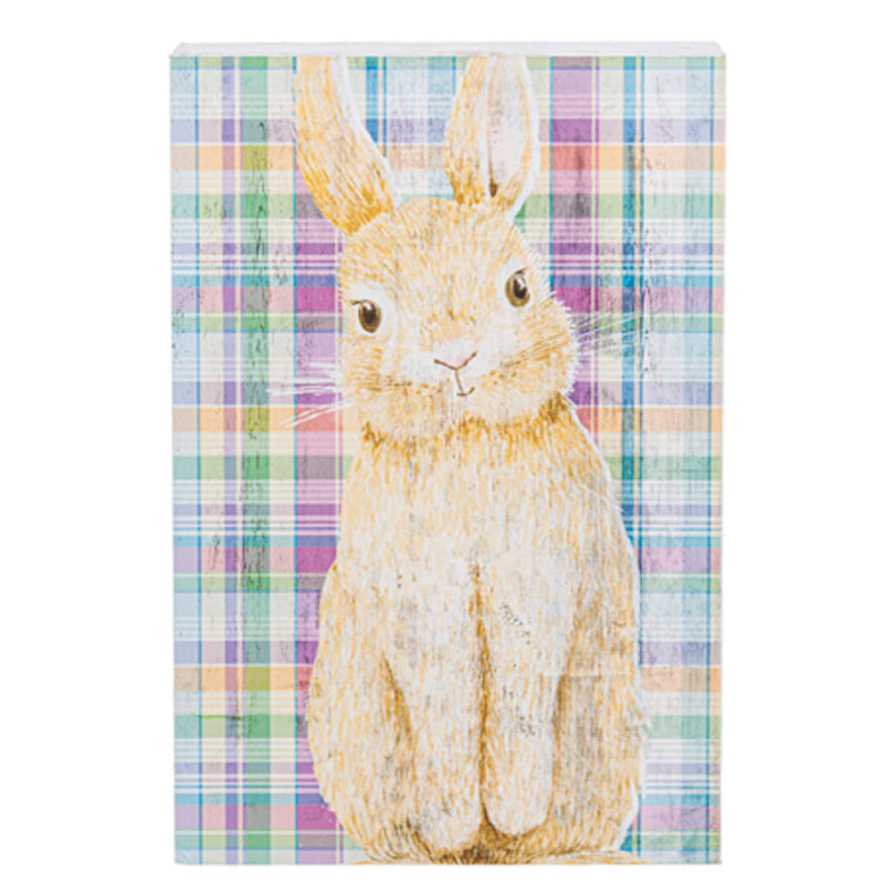 Bunny Plaid Wall Decor, 2 styles