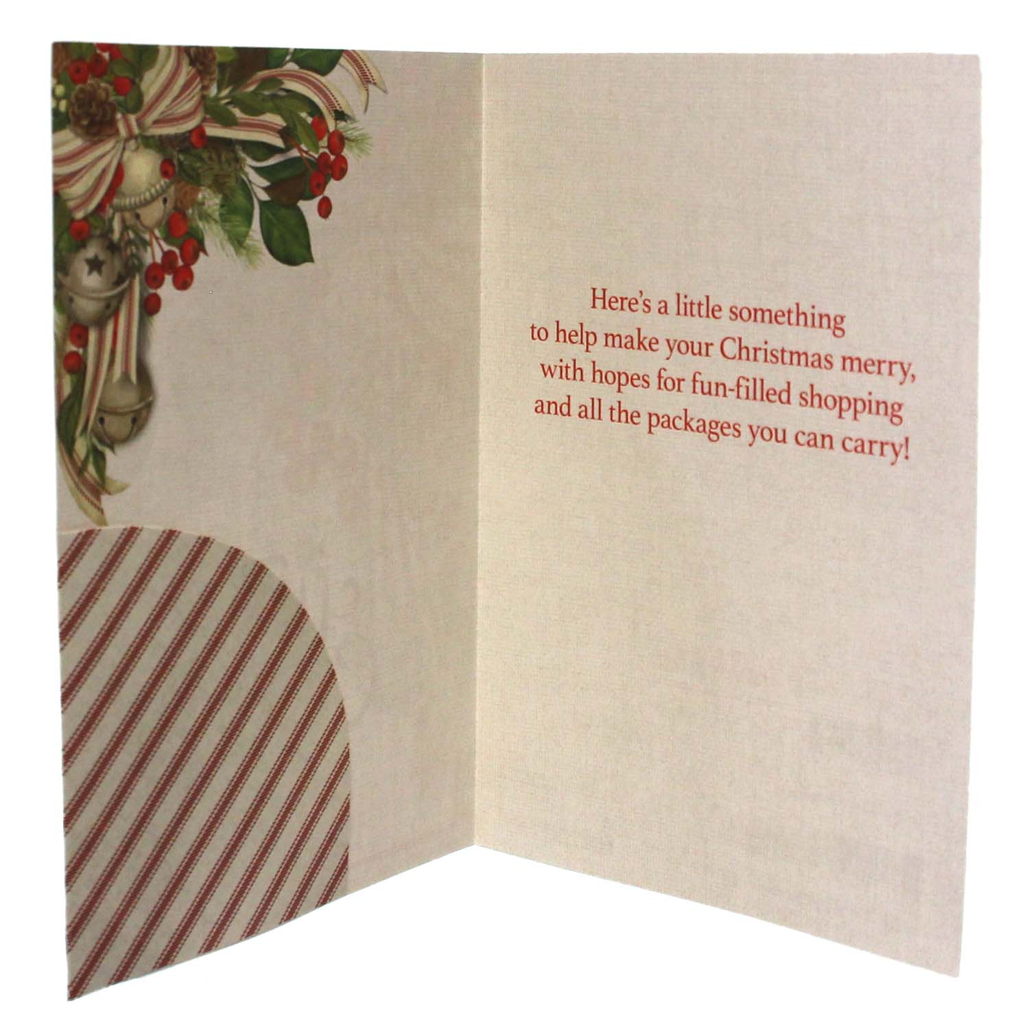 Christmas Card, Jingle all the way, Money holder/cardholder