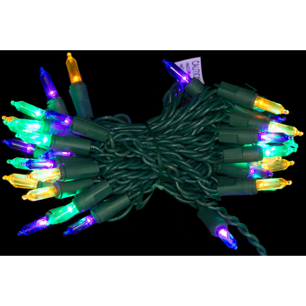 Mardi Gras Mini Lights, LED 40 Light Strand
