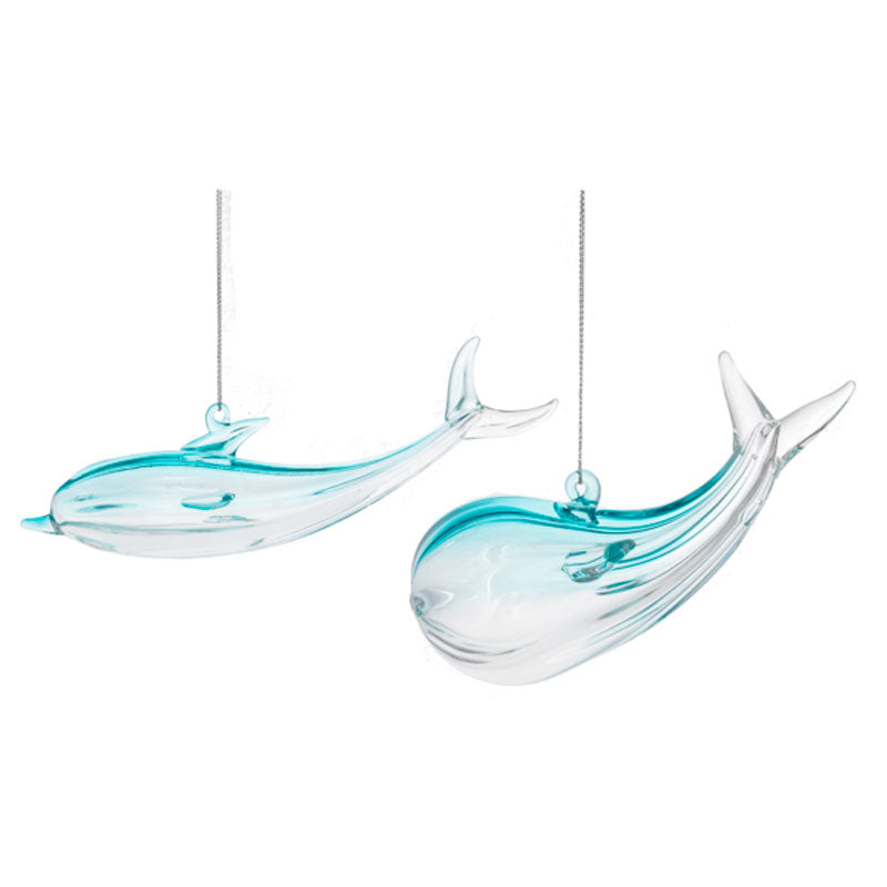 Whale Glass Ornament