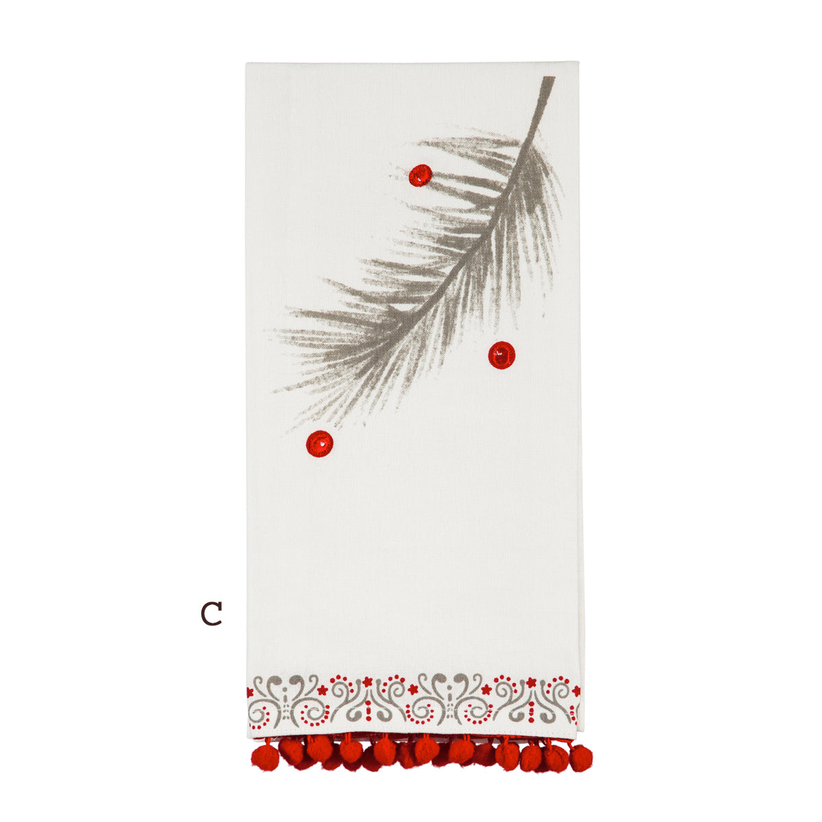 Yuletide Tea Towel, Set of 2, 4 designs