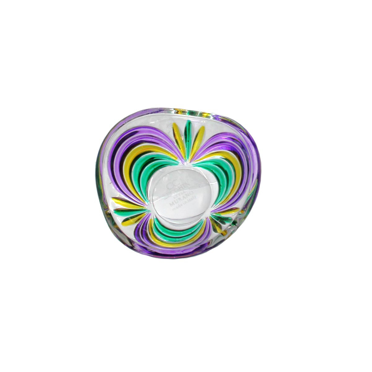 Mardi Gras Coppetta - Votive Holder- Dish