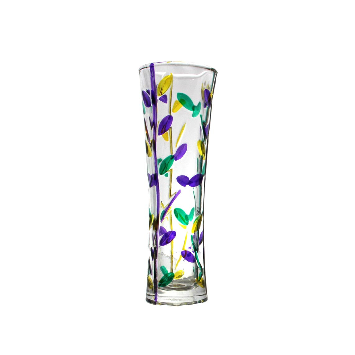 Mardi Gras Flowervine Tree of Life Vase & Dish