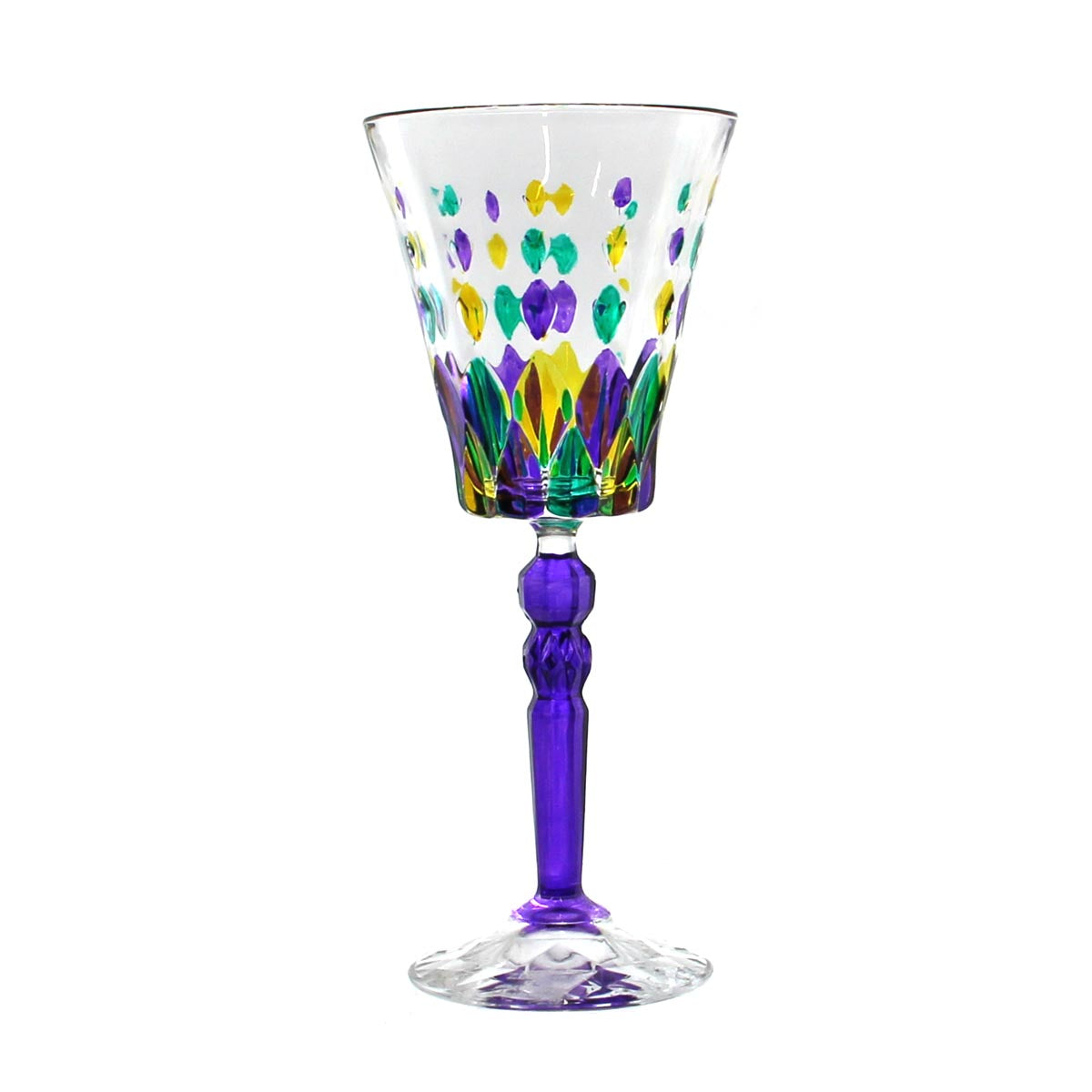 Mardi Gras Marilyn Diamond Wine Calici