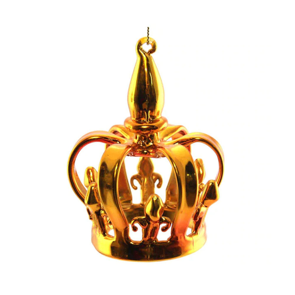 Crown Ornament Copper Glass
