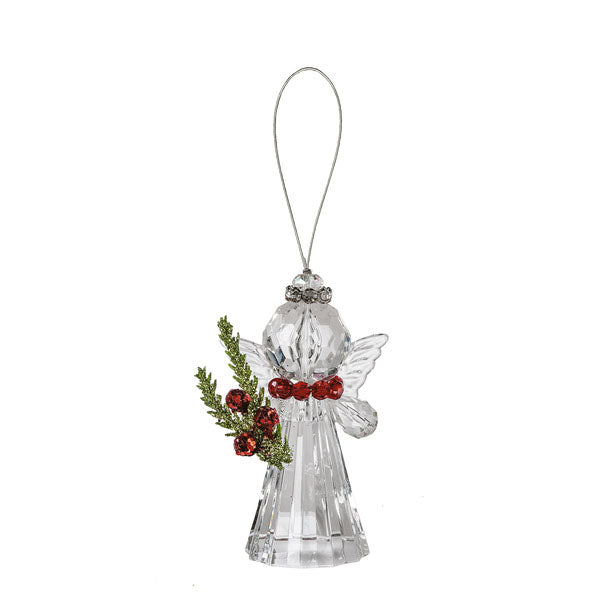 Teeny Mistletoe Angel Ornament, 4 styles