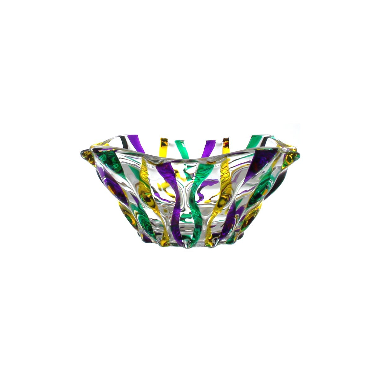 Mardi Gras Ribbon Samba Dish