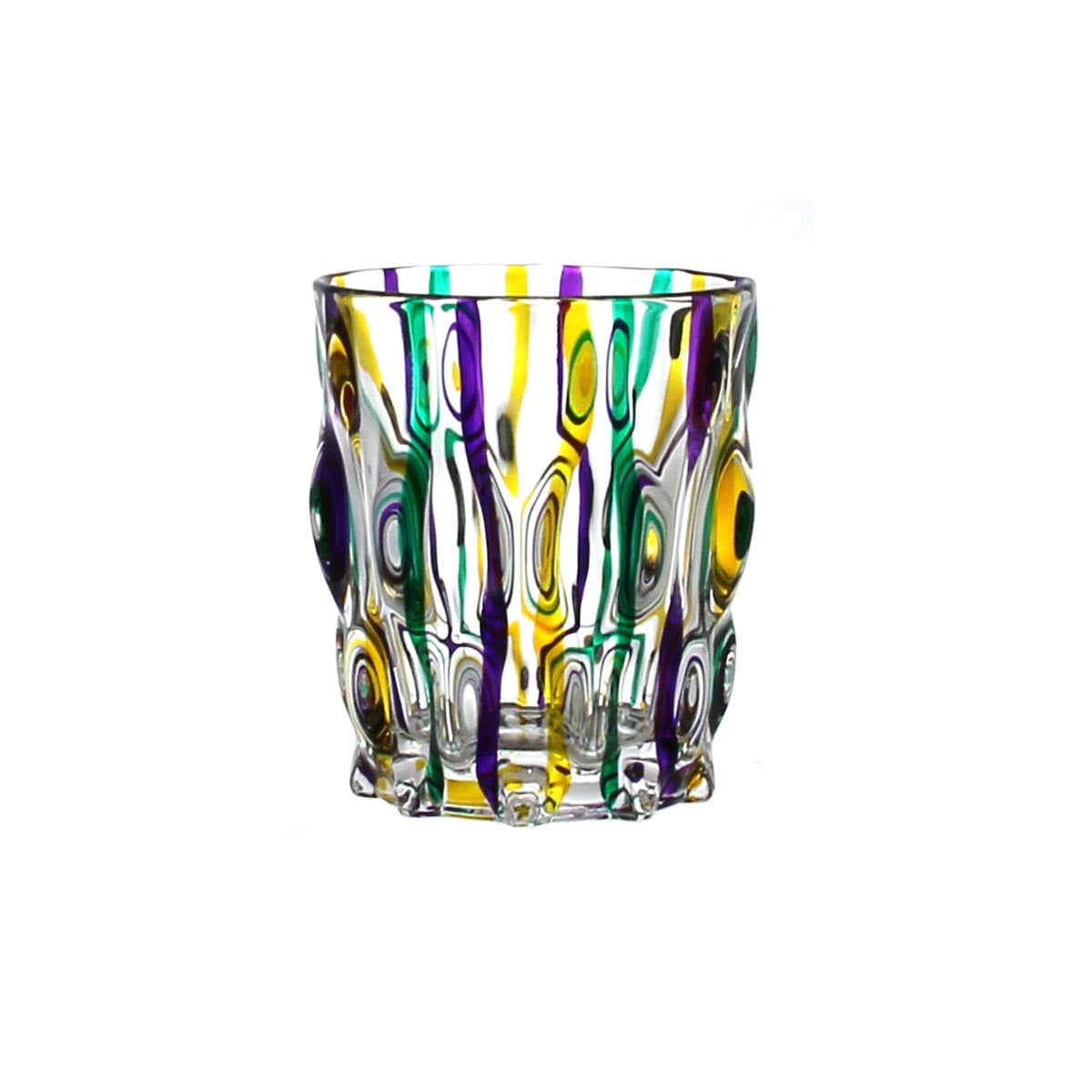Mardi Gras Ribbon Double Old Fashioned Bicchiere Acqua