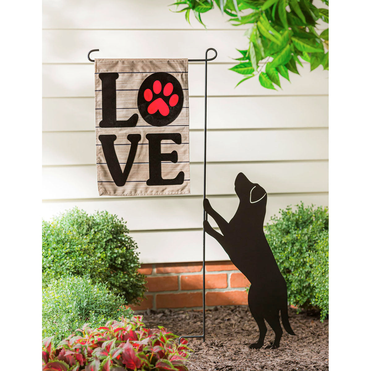 Pet LOVE Garden Linen Flag