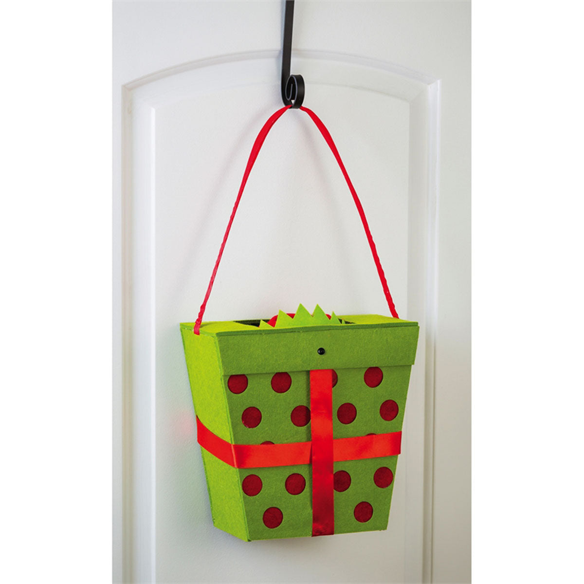 Elf in Gift Box Motion Door Décor