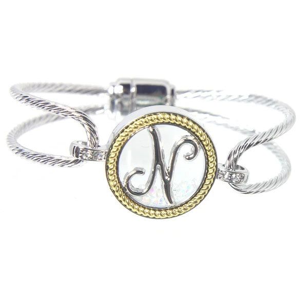 Crystal Monogram Bracelets