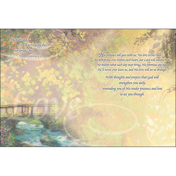 Serious Illness Card "God's Love will see you...  "