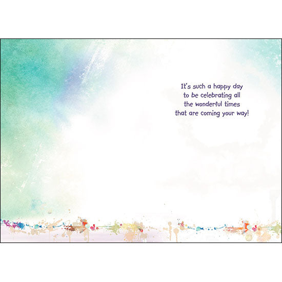 Baby Shower Card w/baby carriage on front