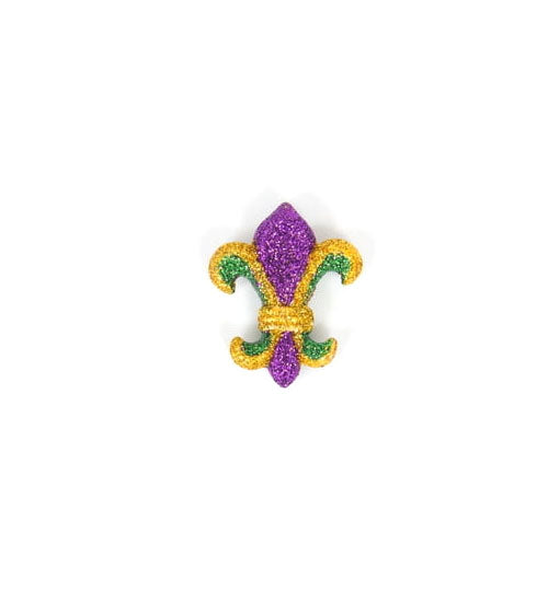 Purple, Green, Gold Fleur De Lis Magnets
