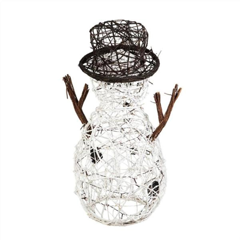 Lighted Vine Snowman