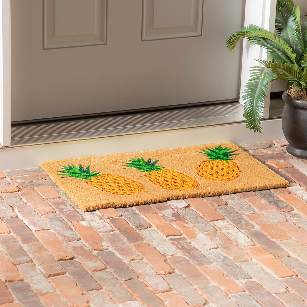 Pineapple Fun Coir Mat