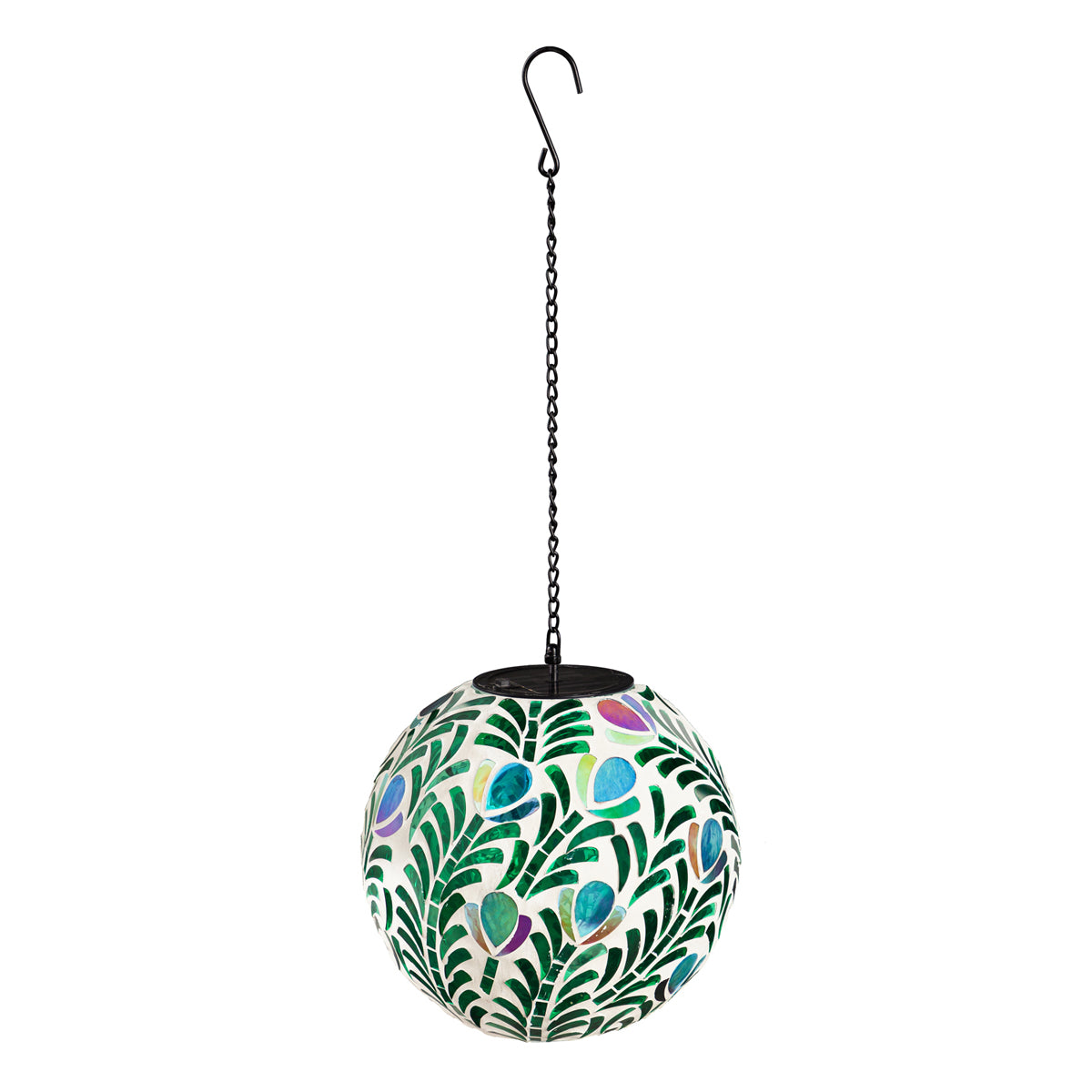 Solar Hanging Mosaic Gazing Ball, 8"