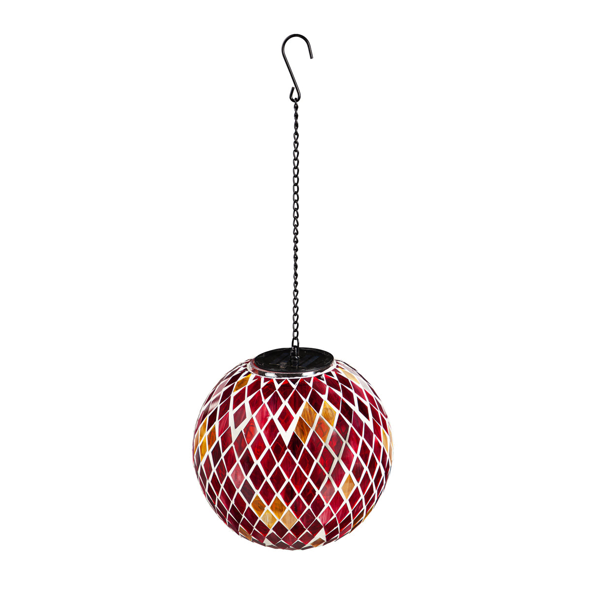 Solar Hanging Mosaic Gazing Ball, 8"
