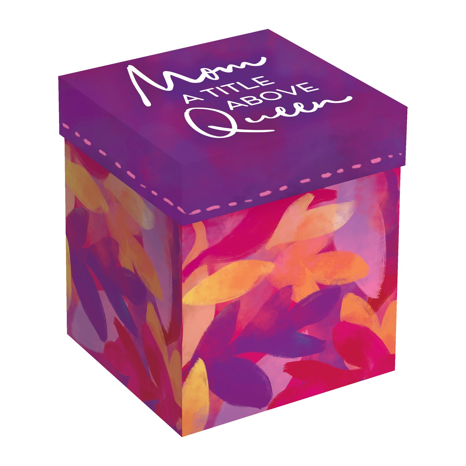 Mom A Title Above Queen, 14oz Ceramic Cup with Box