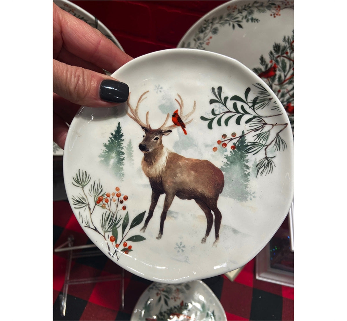 Appetizer Plate, Christmas Heritage, Set of 4