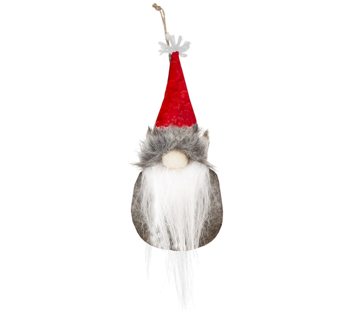 Gnome with Fabric Hat Ornaments