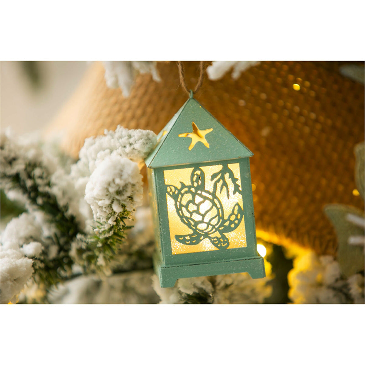 Coastal LED Lantern Ornaments