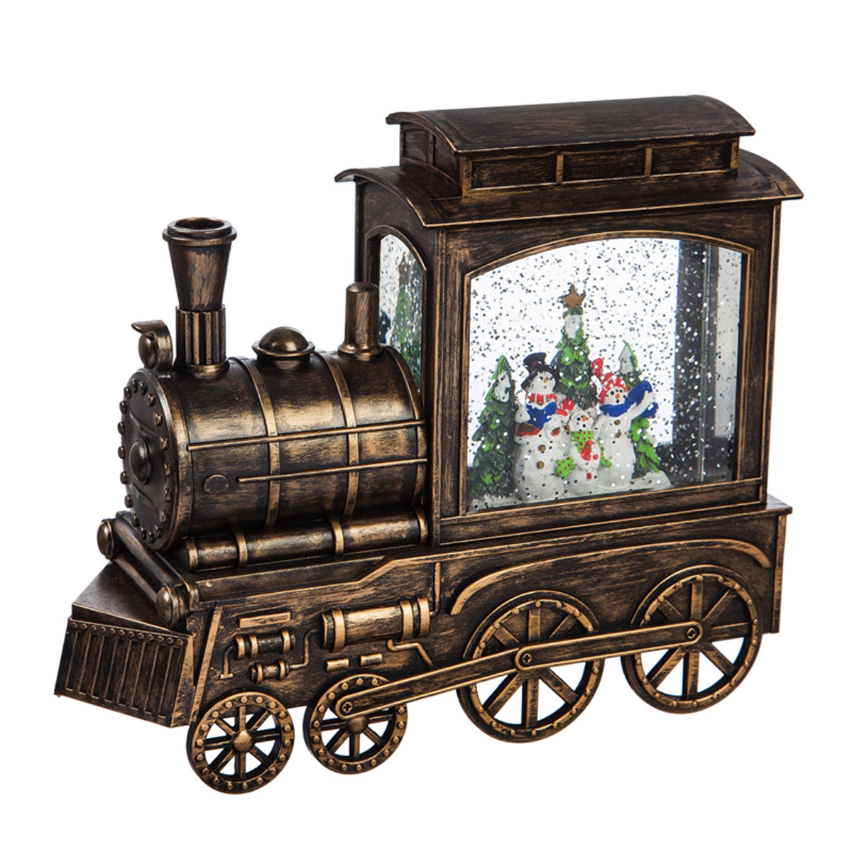 Train w/Snowman Family, LED Musical