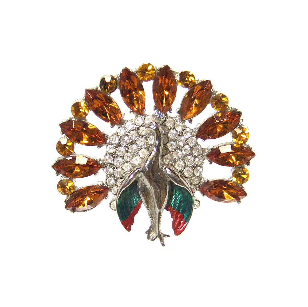 Peacock Pin Topaz