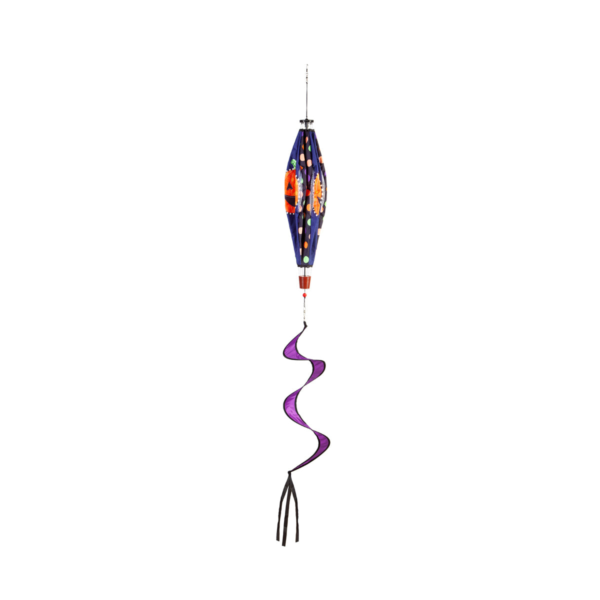Patterned Jack-o-Lantern Burlap Balloon Spinner