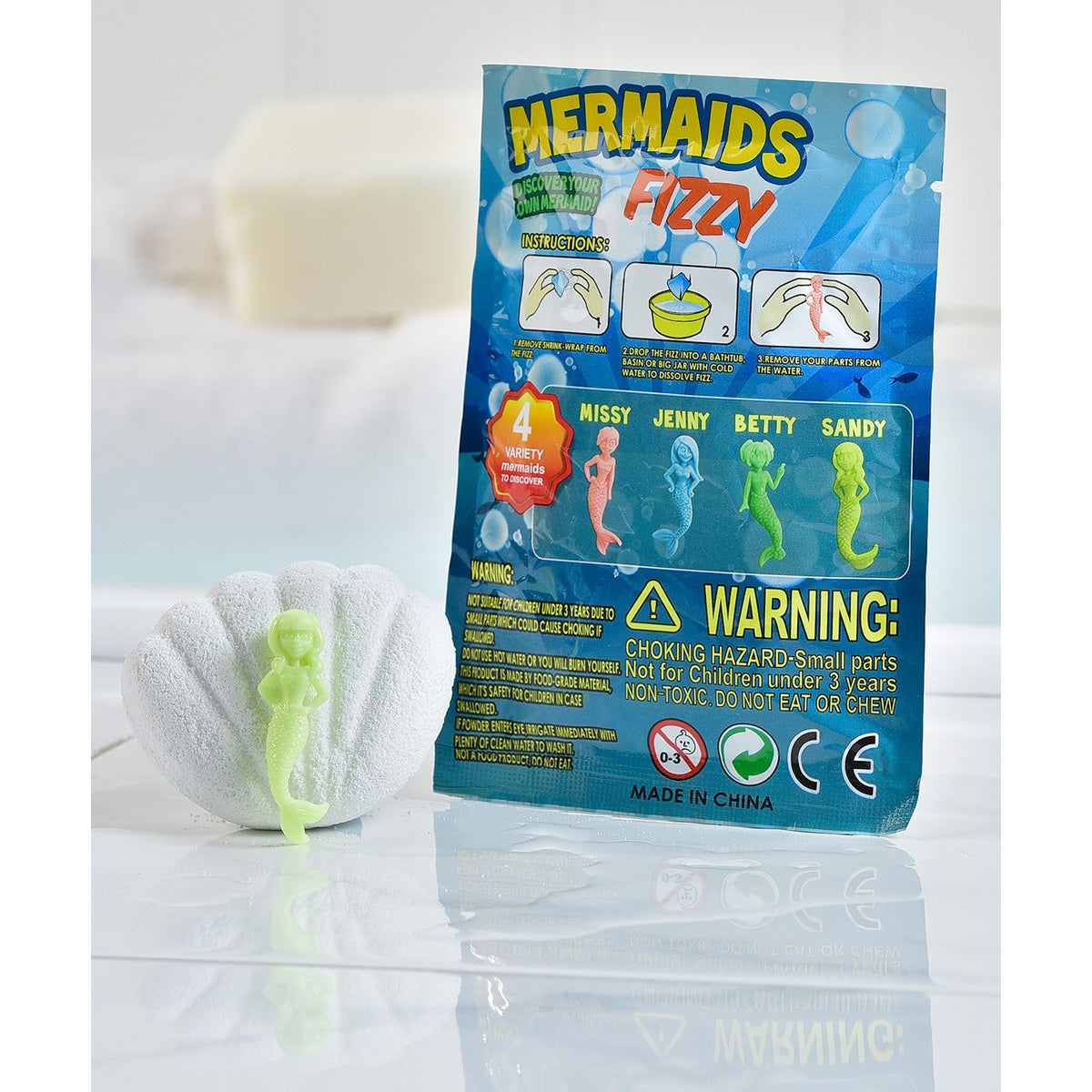 Mermaid Design Fizzy in Foil bag