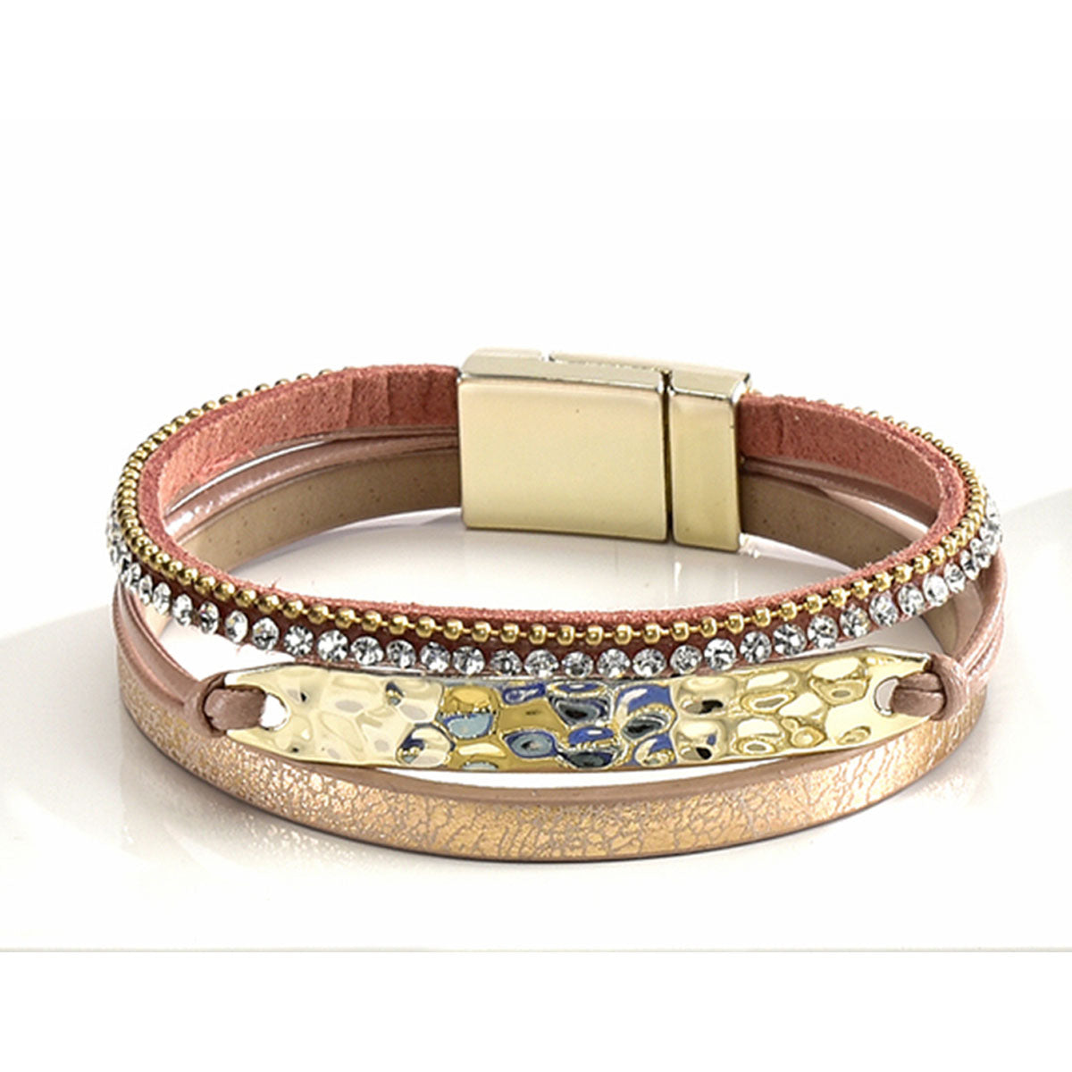Rhinestone Multi-strap Bracelet