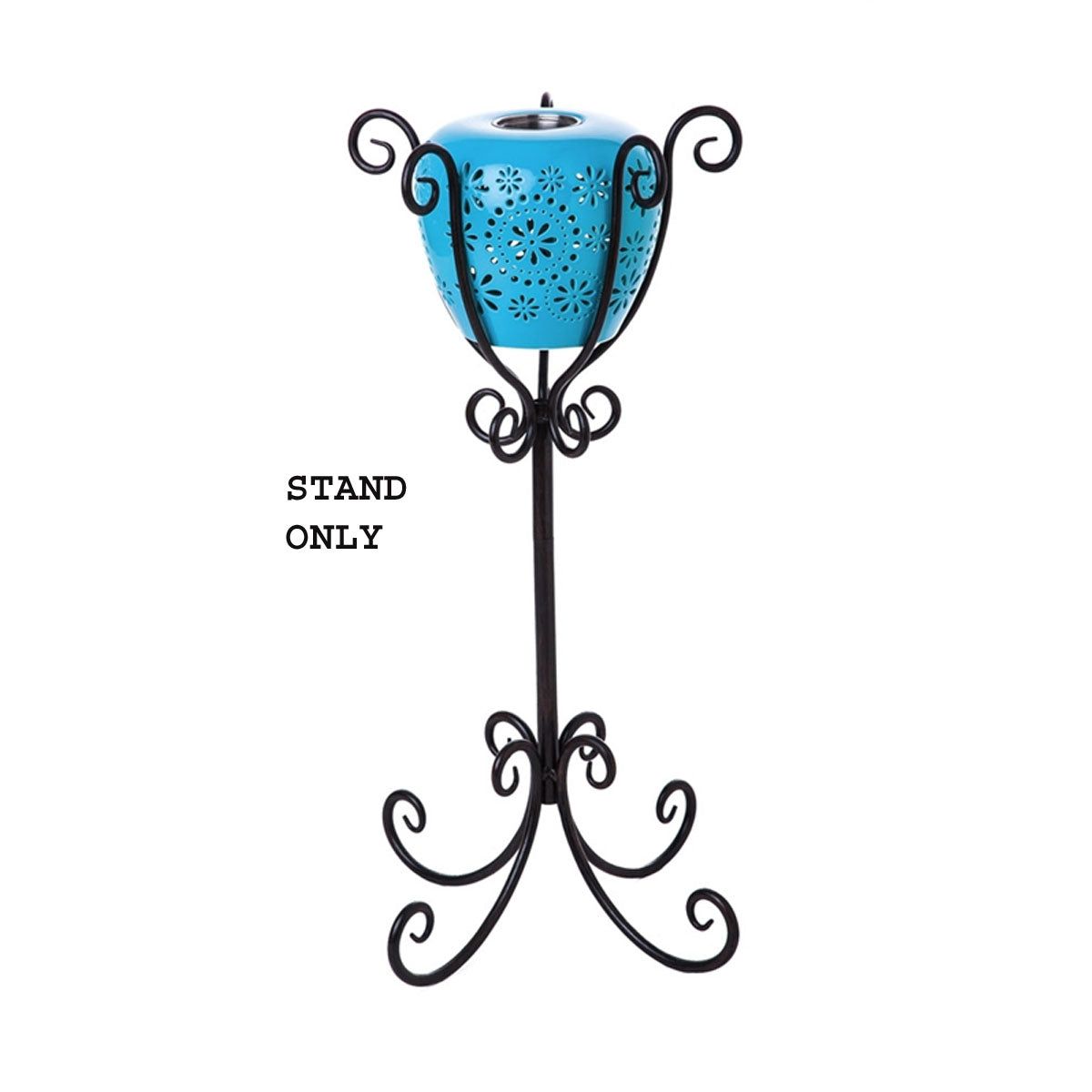 Birdbath/Fireside Stand, Scroll Metal