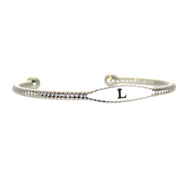Initial Bracelet Cuff