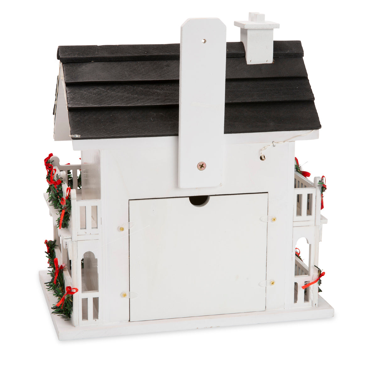 Lighted Holiday Colonial Cottage Birdhouse