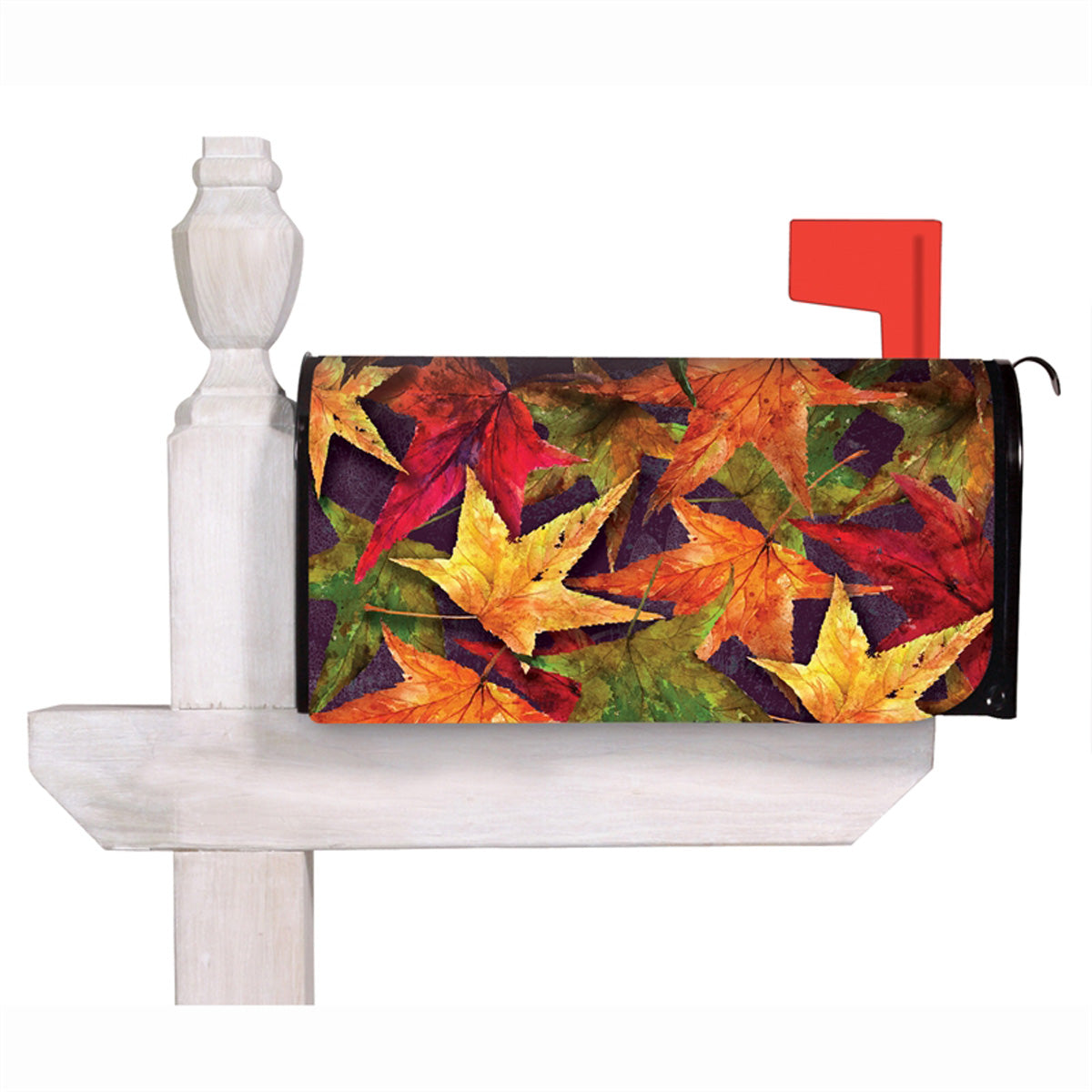 Autumn Harvest Leaves Mailbox Cover