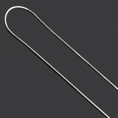 Silver Plated Snake Chain 18" 1.mm