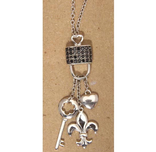 Fleur De Lis Necklace Sterling Silver