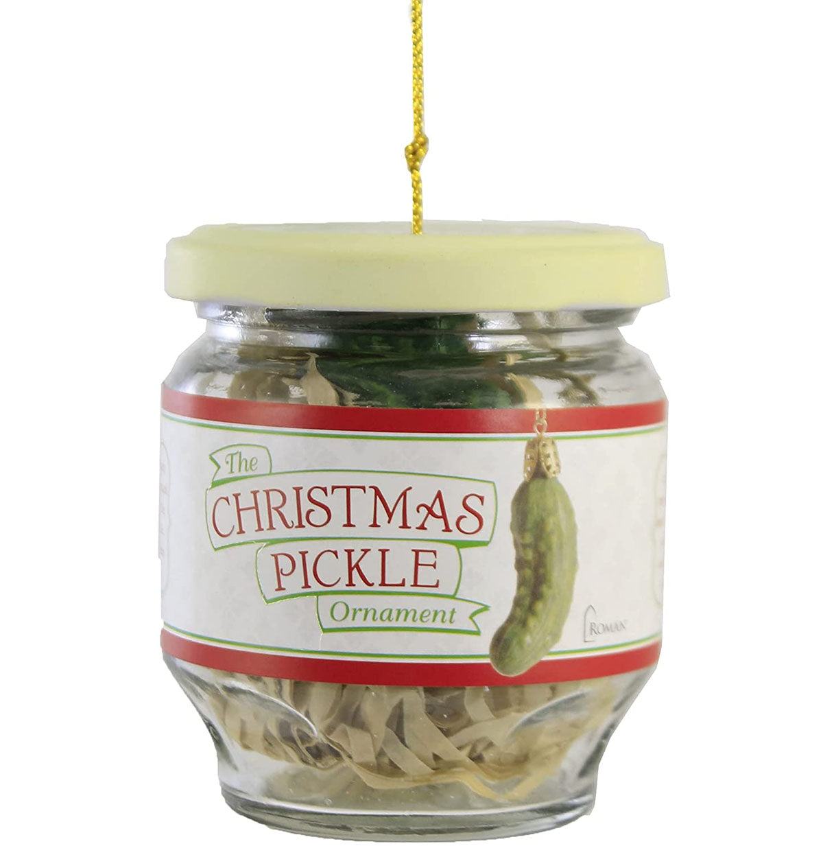 Christmas Pickle Ornament in Glass Jar
