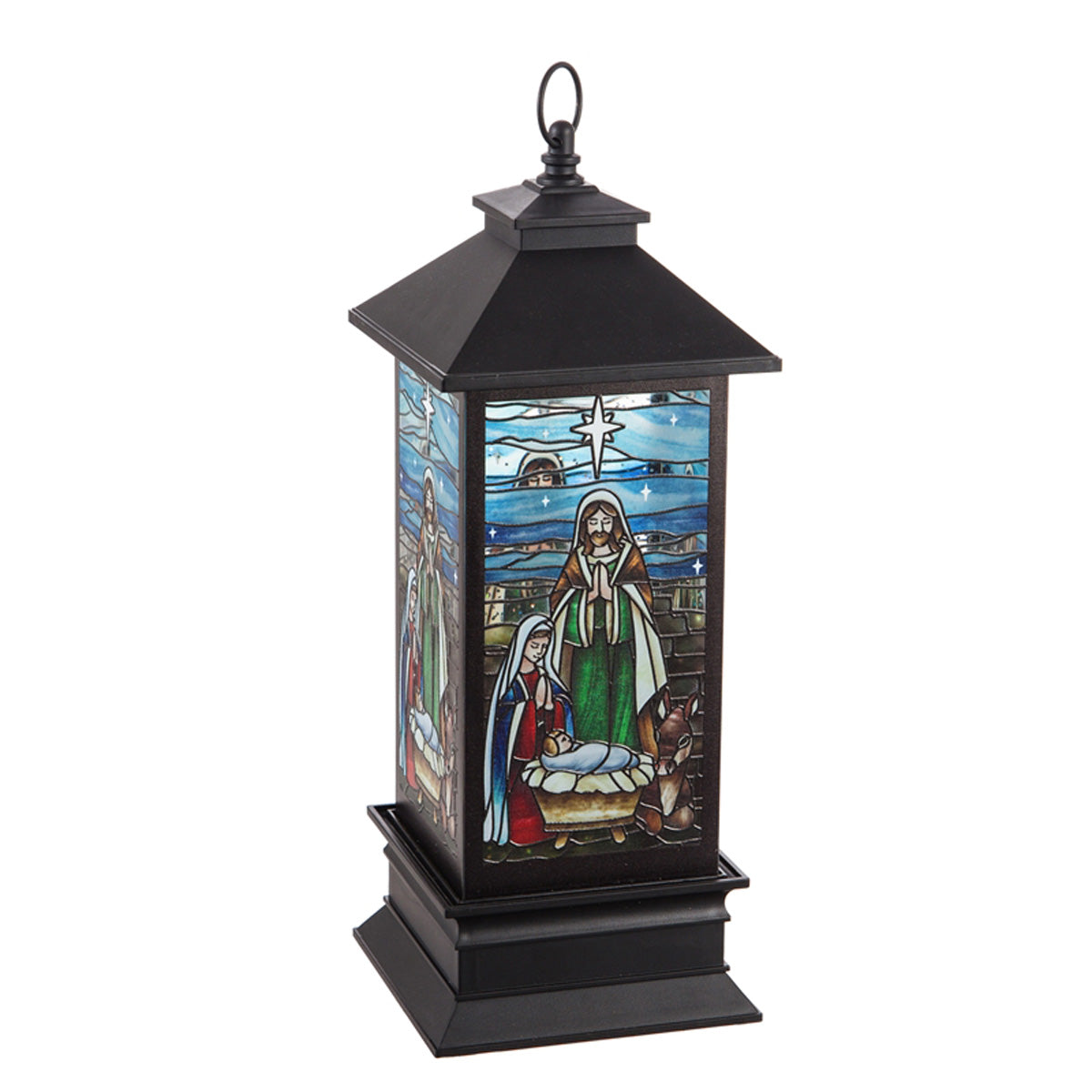 Nativity Tabletop Decor, LED Spinning Water, 10.5" H
