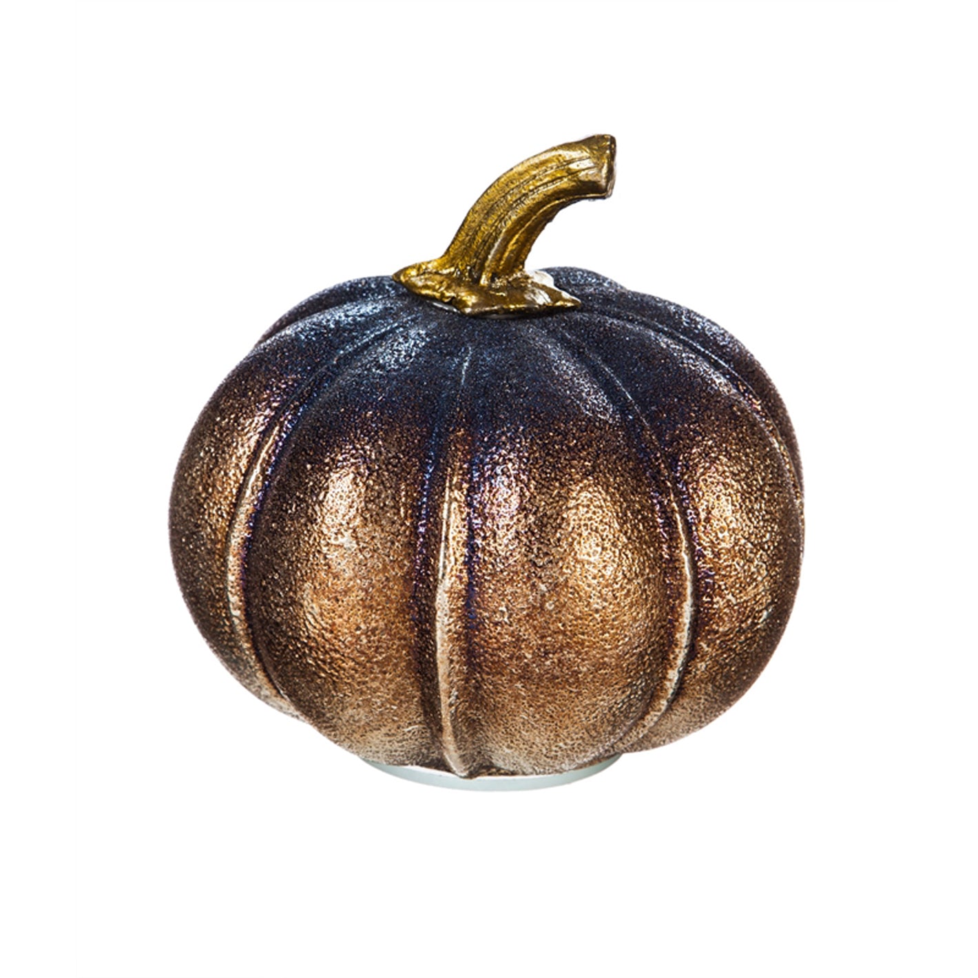 Metallic Glass Pumpkin, set of 2