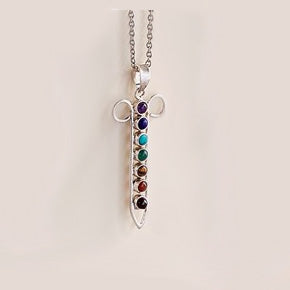 Semi-Precious Stone Chakra Pendant & Chain