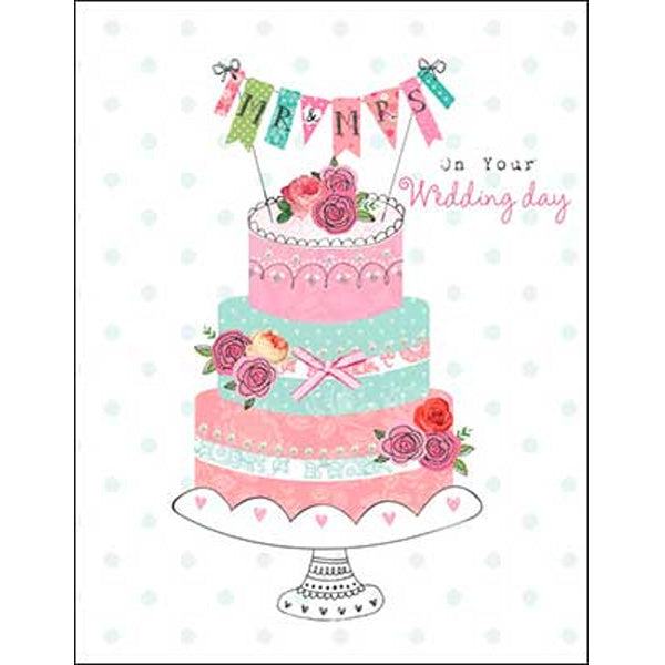 Wedding Card: MR & MRS on your wedding day